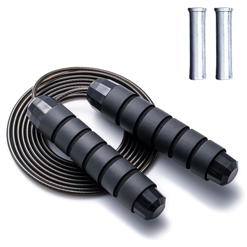 Corda Pular Profissional Rolamento Speed Rope Com Pesos 400g  Promo