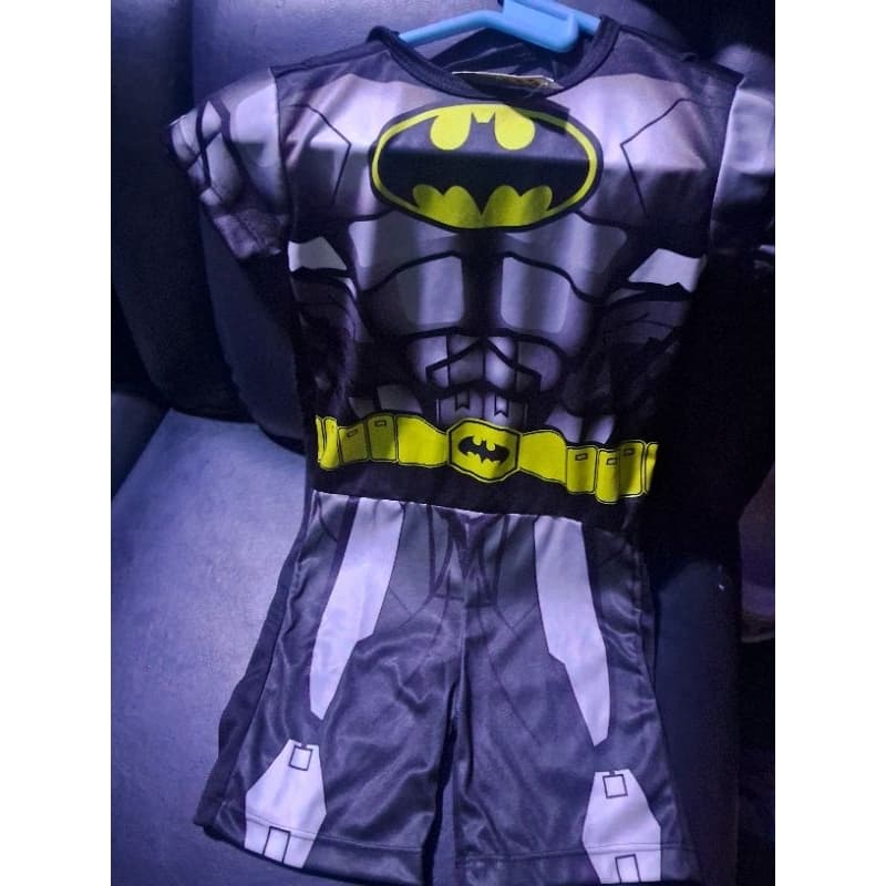 Batman Fantasia Para Festa Fantasia Infantil Menino G curto Para Menino de 4 anos Com Capa Voadora