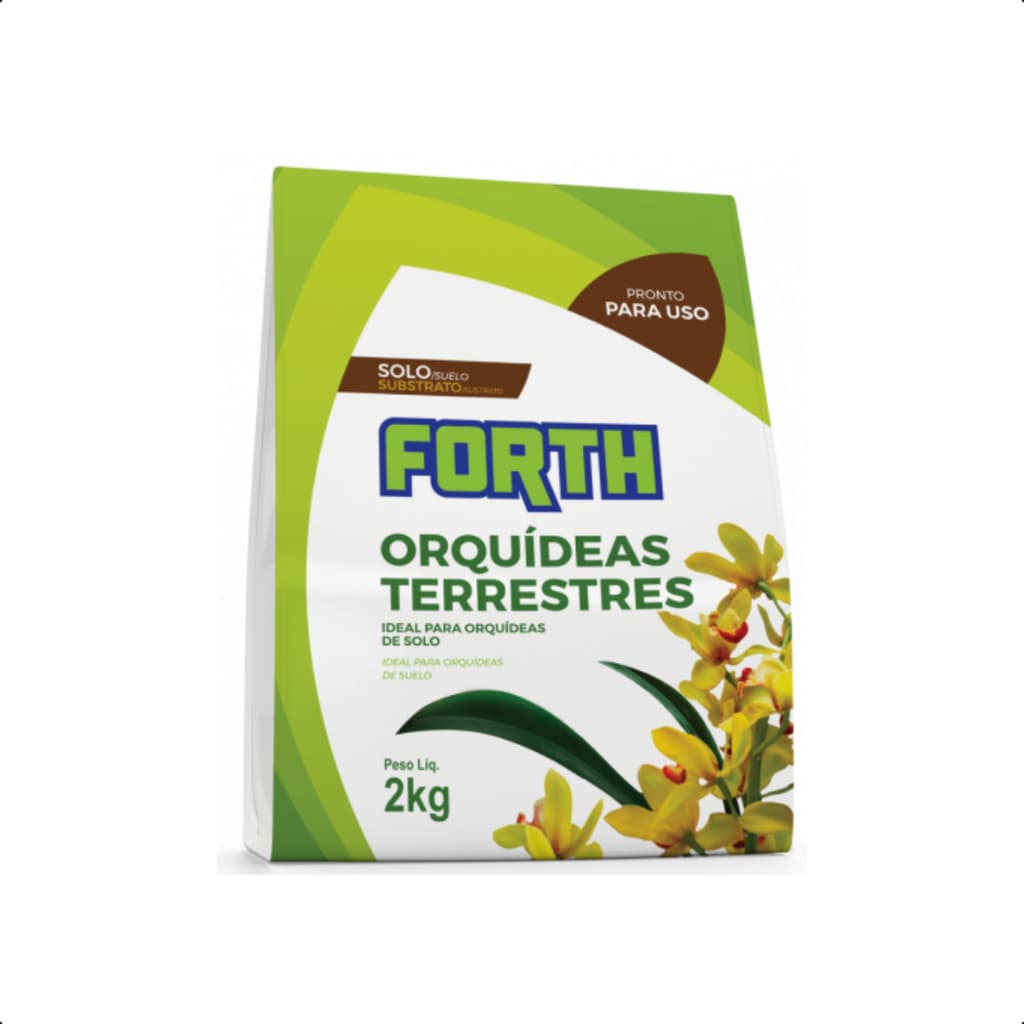 Forth Substrato Para Orquídeas Terrestres 2kg Solo Plantio Humus de Minhoca
