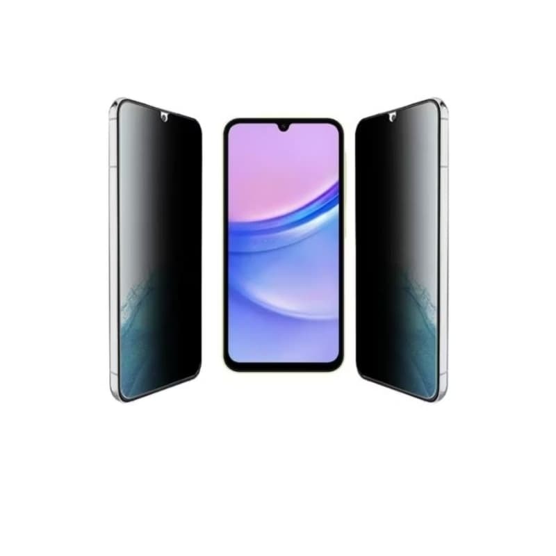 Capa+película de Privacidade + película Strass se câmera para Galaxy A15