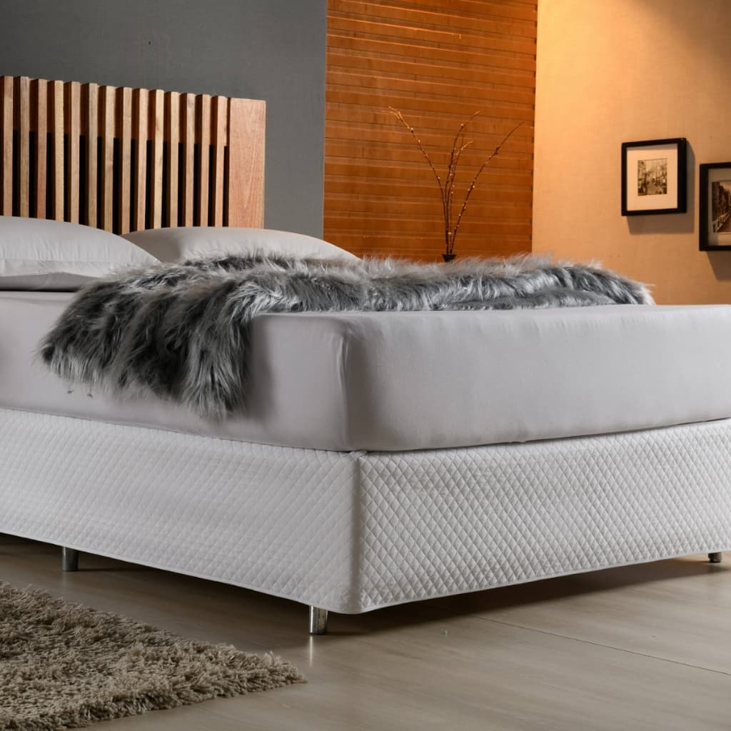 Saia Box Queen Matelada Elásticada 150 Fios  1,98m x 1,58m x 30cm  Decoração Black Friday
