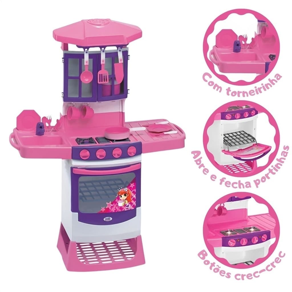 Cozinha Infantil Completa Magica - Magic Toys Brinquedos