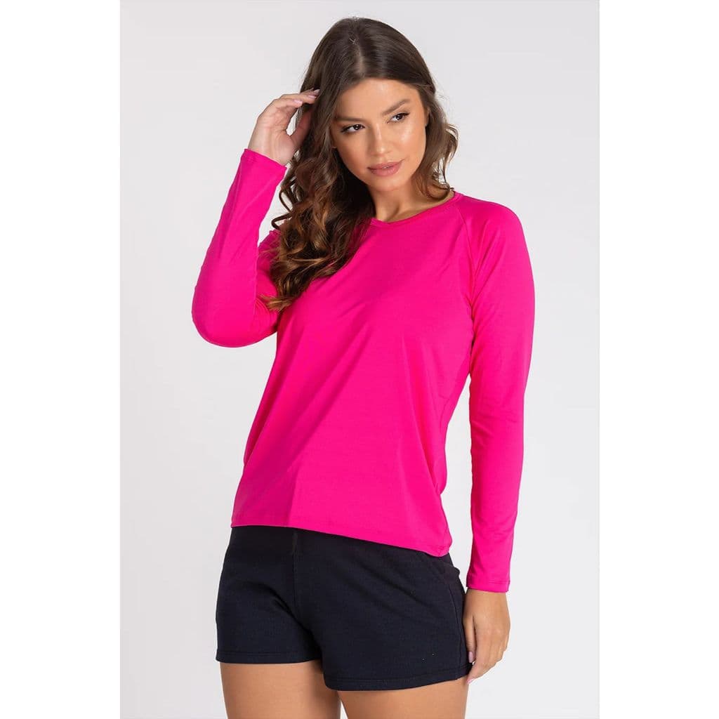 Camisa Feminina Proteção Solar Segunda Pele Moda Praia