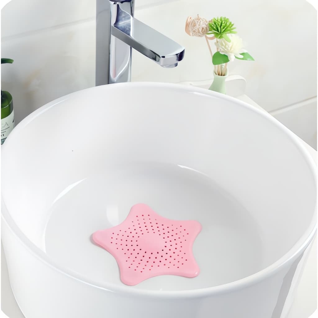 4 Peças Tampa De Silicone Ralo Pia, Tampa Estrela Cozinha Banheiro Universal Filtro Anti Resíduos Flex Drain