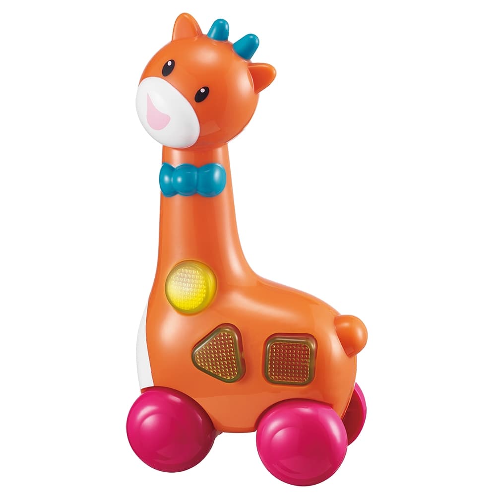 Brinquedo Educativo Girafa para Bebê Emite Sons e Pisca Luzes - Auby