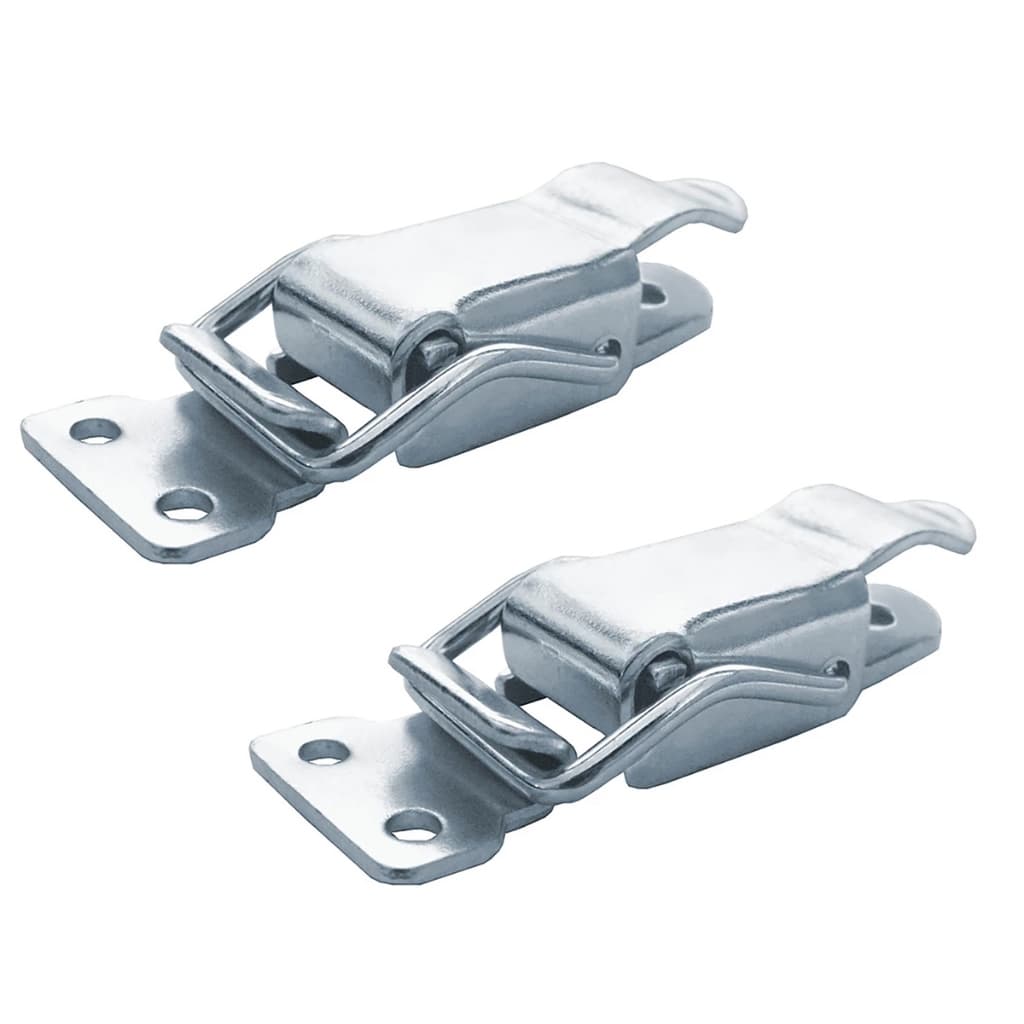 Kit Com 2 Fecho Engate Rápido Pequeno De Pressão P/ Baú Case 6cm Fa/e1 Zincado Promo