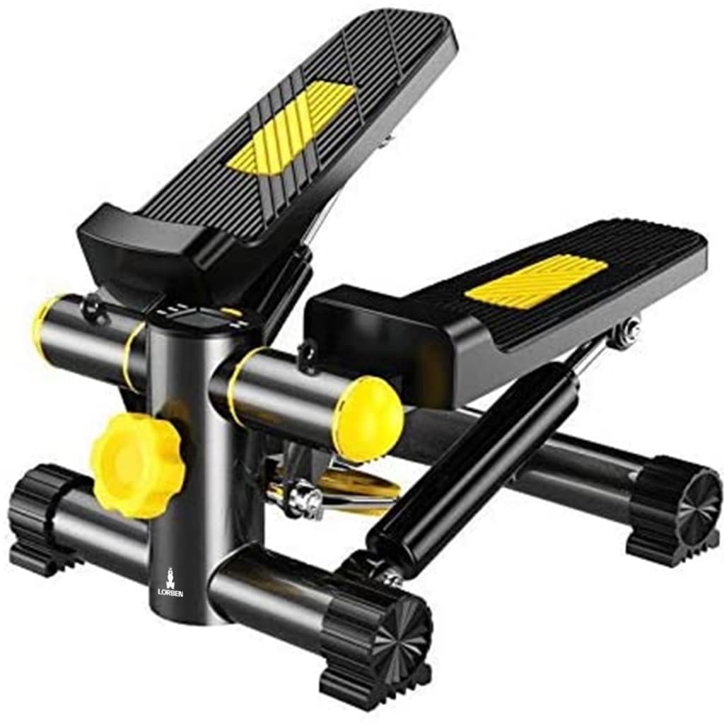 Mini Stepper Simulador de Caminhada com Monitor LCD Exercícios Pernas Glúteos