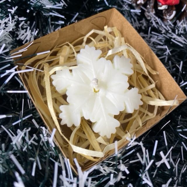 Vela Aromática de Floco de Neve Vegana 30g!