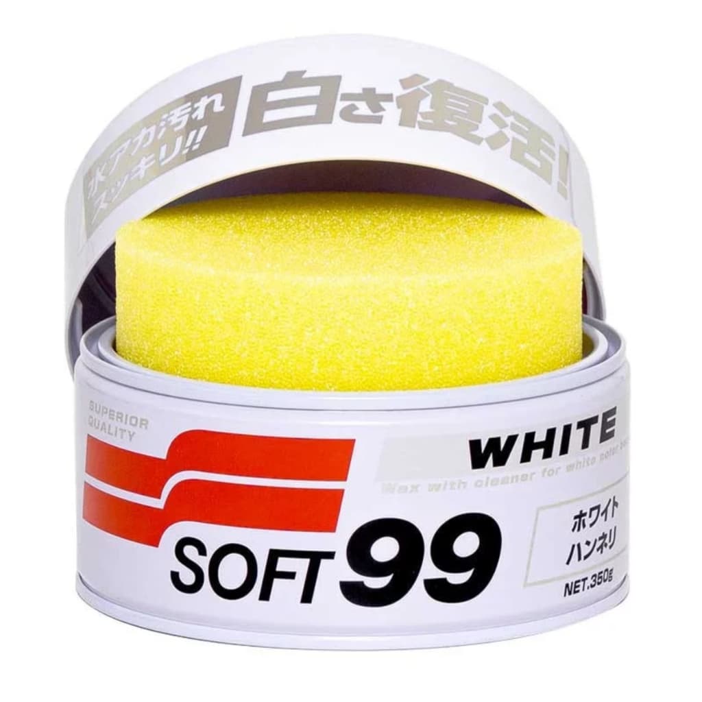 White Cleaner Cera Limpadora Restaura Cor Brilho 350G - Soft99
