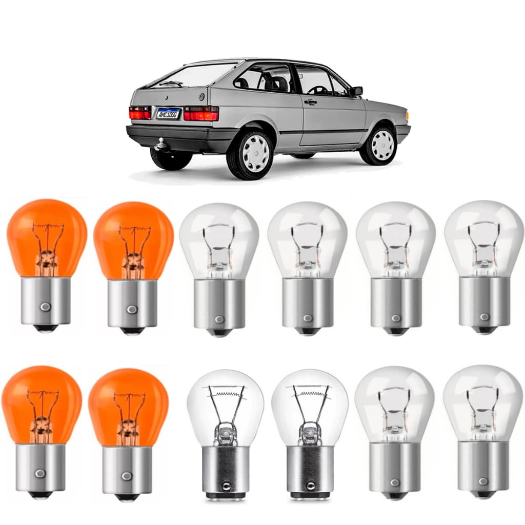 Kit 12 Lampada Para Lanterna Gol Quadrado 1987 88 89 A 1994