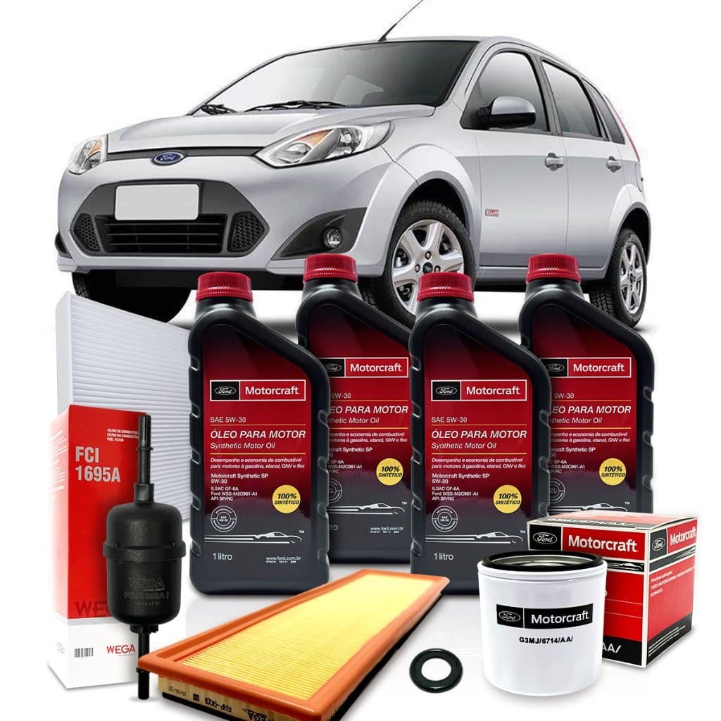 Kit Revisão Troca de Óleo Motorcraft 5w30 Ford Fiesta 2009 2010 2011 2012 2013
