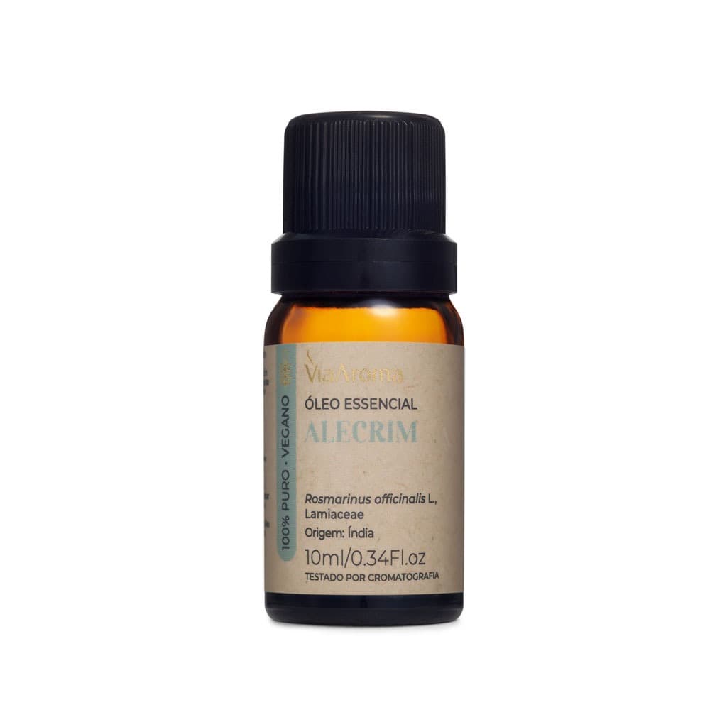 Óleo Essencial Alecrim 10ml Via Aroma 100% Natural