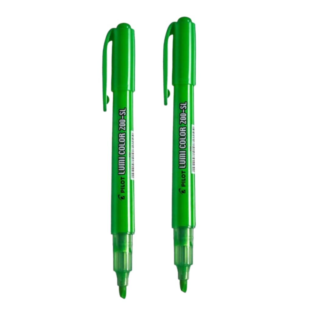 Caneta Marca texto LUMI CORLOR 200 SL VERDE - PILOT - 02 Unidades