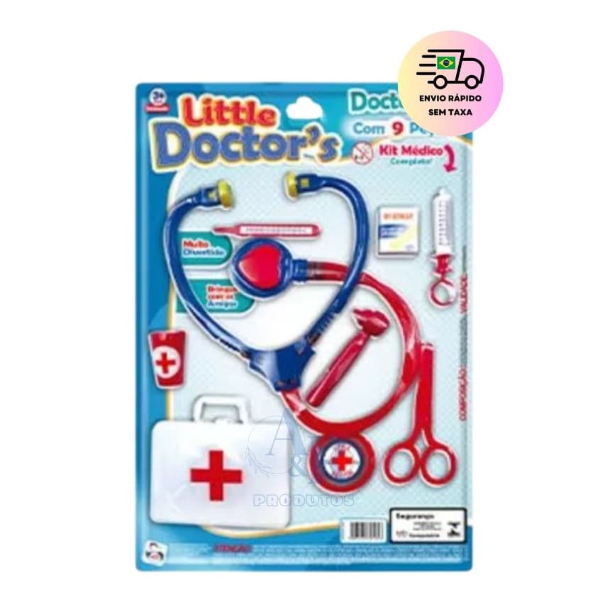 Kit Medico Brinquedo Doutora Medicina Enfermeira