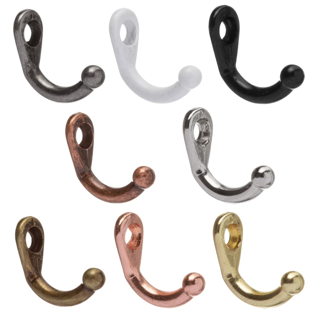 Gancho Micro Metal 10 Peças Decoração Artesanato Pendurar Porta Chaves MDF