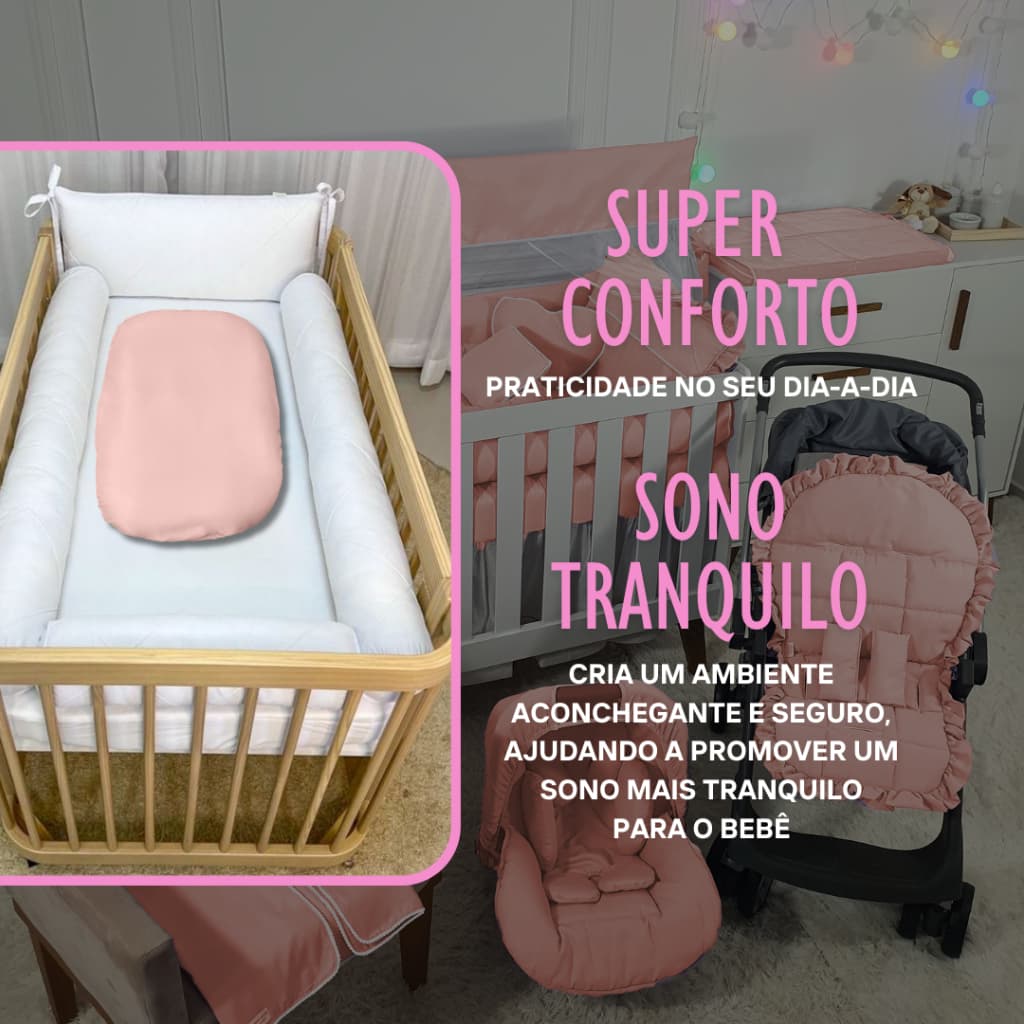 Ninho Casulinho de Berço para Bebê Confortável