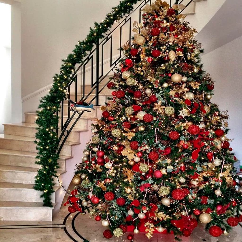 Enfeite Árvore de Natal Pendentes Variados para Decoração Natalina Sofisticada Luxuosa e Elegante