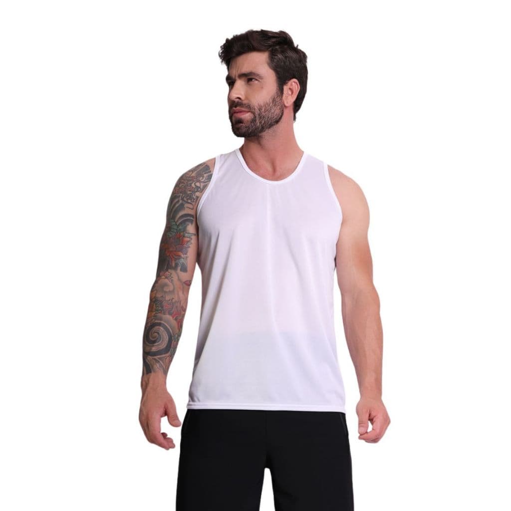 Regata Camiseta Masculina Dry Fit Basico  Para Academia Exercício Caminhada