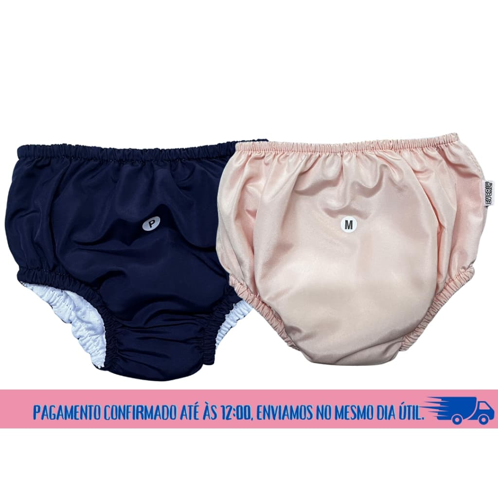 Fralda ecológica para piscina/praia - Impermeável - Pano Reutilizável - Lisas ou estampadas