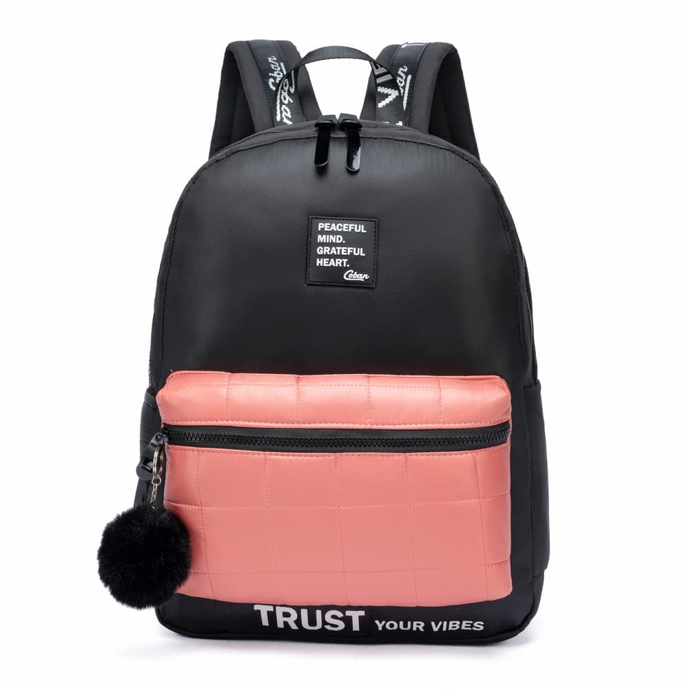 Mochila Coban Feminina Escolar Faculdade Chaveiro 10 L