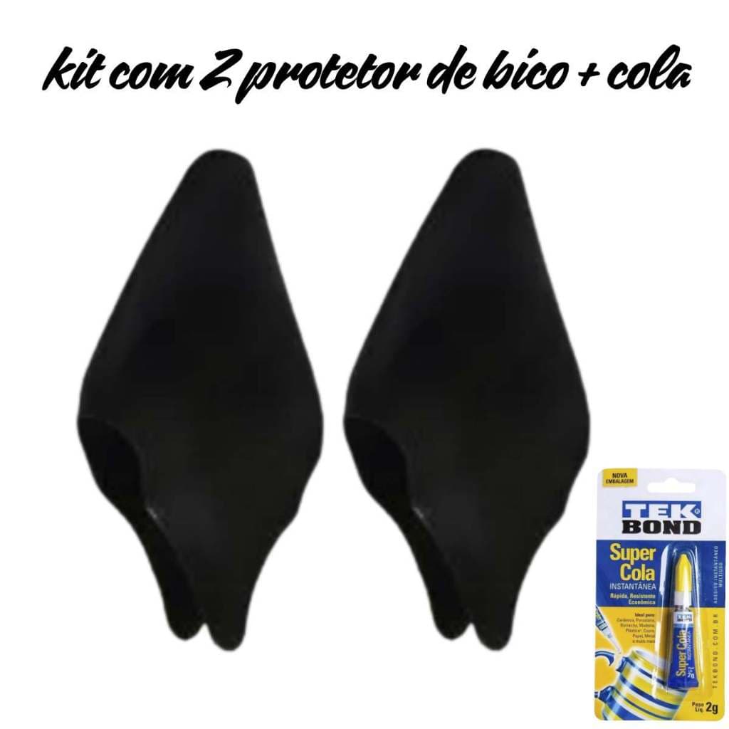 Kit Completo c/ 2 Protetor De Bico para Prancha Surf+Cola - Combo 2 Biqueira Expans+Cola TekBond