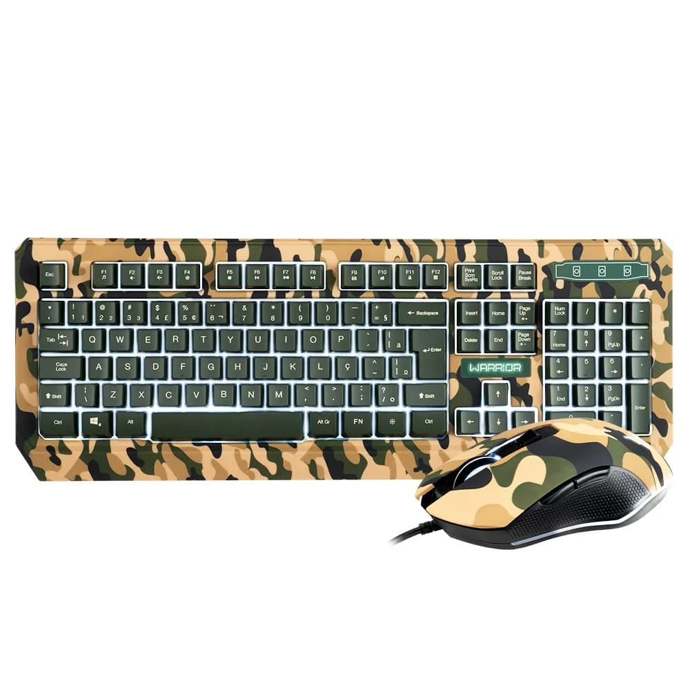 Kit Mouse Teclado Gamer USB Warrior Kyler TC249