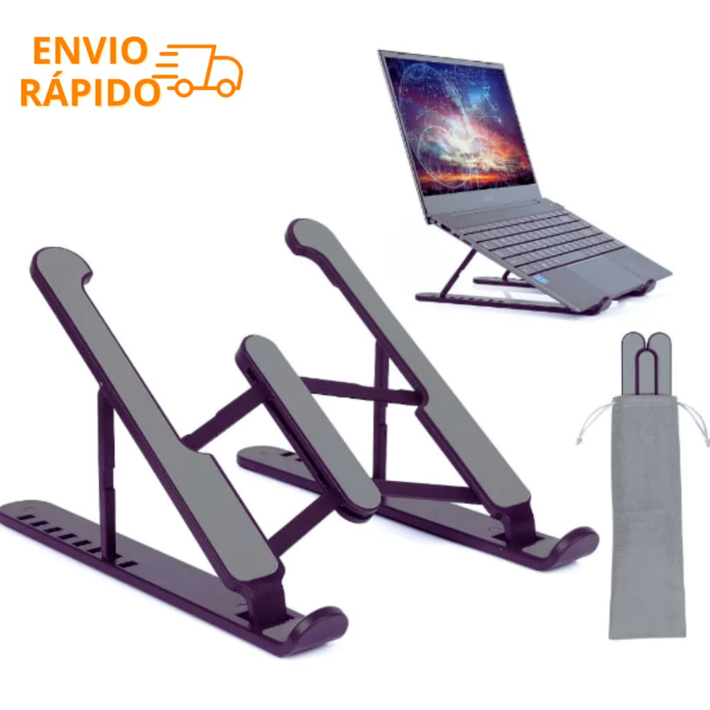 Suporte Apoio de Notebook Laptop Compacto Articulado Dobrável Portátil