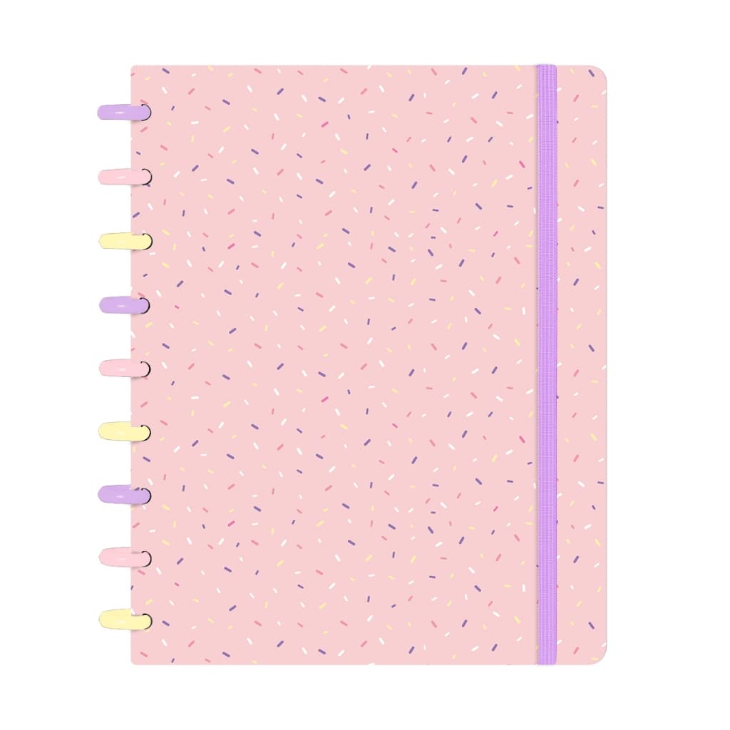 Caderno De Disco Iscool Inteligente Médio 80 Folhas Colors Sweet