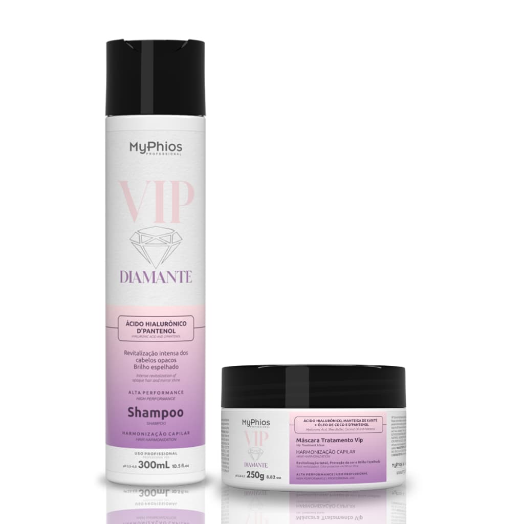 Kit Shampoo e Máscara VIP DIAMANTE - MyPhios
