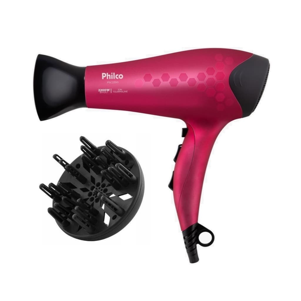 Secador De Cabelo Philco Psc2350 Bivolt Rosa