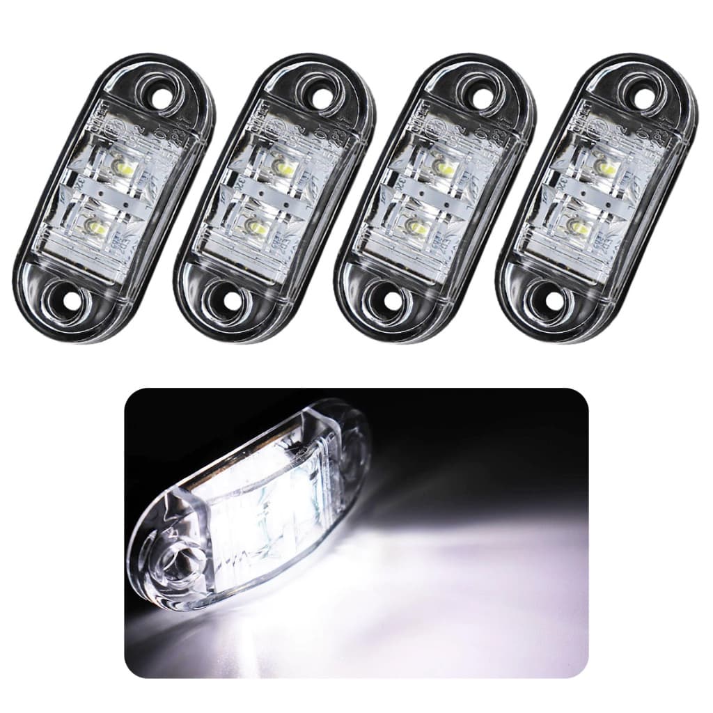 Kit 4 Luz Cortesia Prova D'água Led 12v 24v Barco Lancha Promo