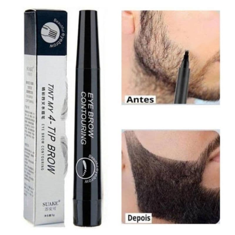 Caneta fio a fio para barba e sobrancelha Microblading