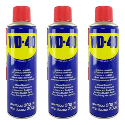 Kit 3 Wd40 Óleo Spray Multiuso Desengripante Lubrifica 300ml