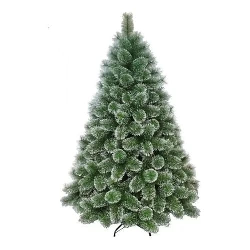 Árvore De Natal Pinheiro 1,20/1,50/1,80M e 2,10M Com 320 Galhos apoio De Metal Verde e nevada luxo