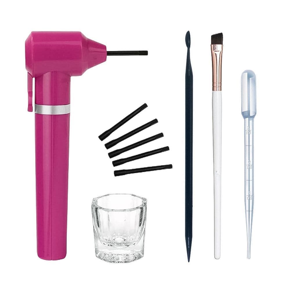 Kit Preparação Design Henna Sobrancelhas Mix Pipeta Dappen Pincel e Palito
