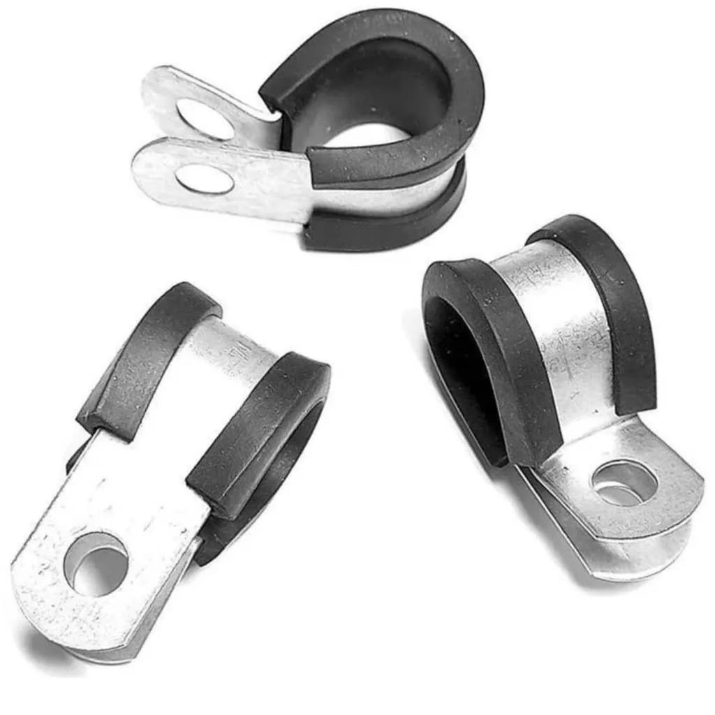 Abraçadeira Emborrachada 22mm com 10 unidades