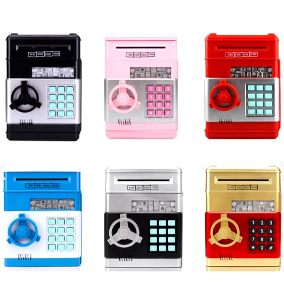 Cofre Digital Eletrônico Puxador Notas Moedas Automático