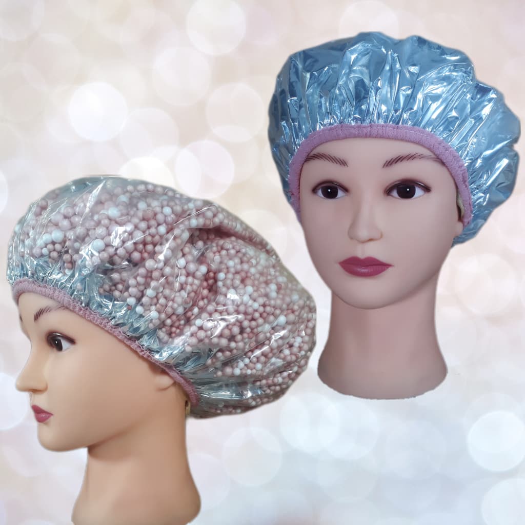 Kit com 1  Touca Metalizada com Isopor COLORIDO + 1 Touca Térmica Metalizada