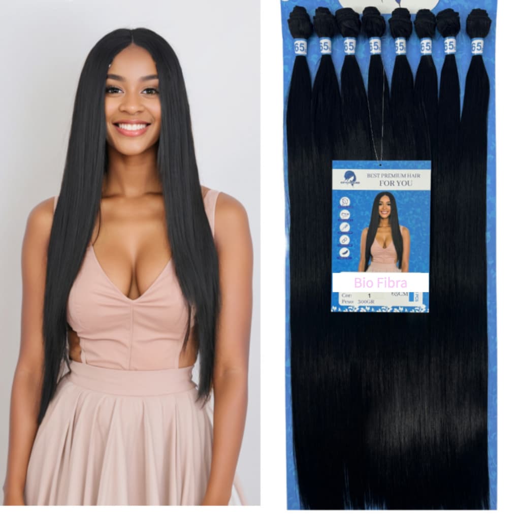 Cabelo Liso 100% Orgânico Natural 65cm 8Telas 300gr Top Hair ESTRELA