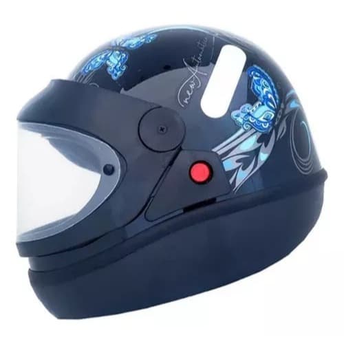 Capacete Moto Feminino Automático Ebf Borboleta C/ Selo Inmetro Todos tamanhos