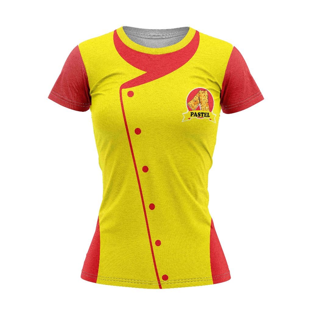 Camisa PROFISSÃO PASTEL PASTELARIA JALECO T-Shirt Blusa Malha Casual Feminina REF:001