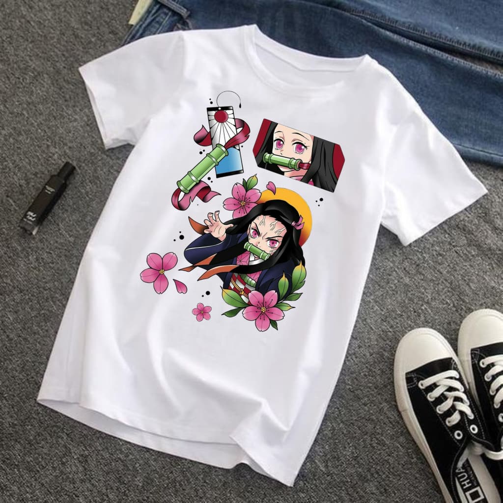 CAMISA CAMISETA UNISSEX DEMON SLAYER KIMETSU NO YAIBA ANIME JAPONES NEKUZO  INFANTIL JUVENIL