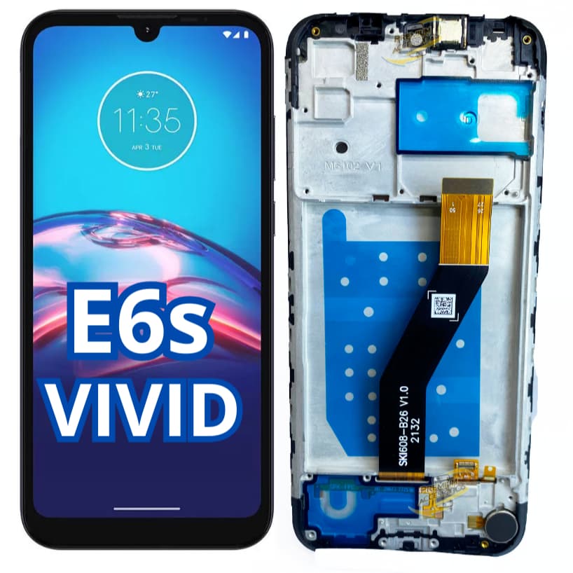 Tela Touch Frontal Display VIVID Compatível E6S QUALIDADE PREMIUM PRO - A Pronta Entrega