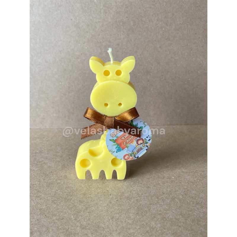 Vela aromática Girafa / Vela girafa / Lembrancinha vela girafa