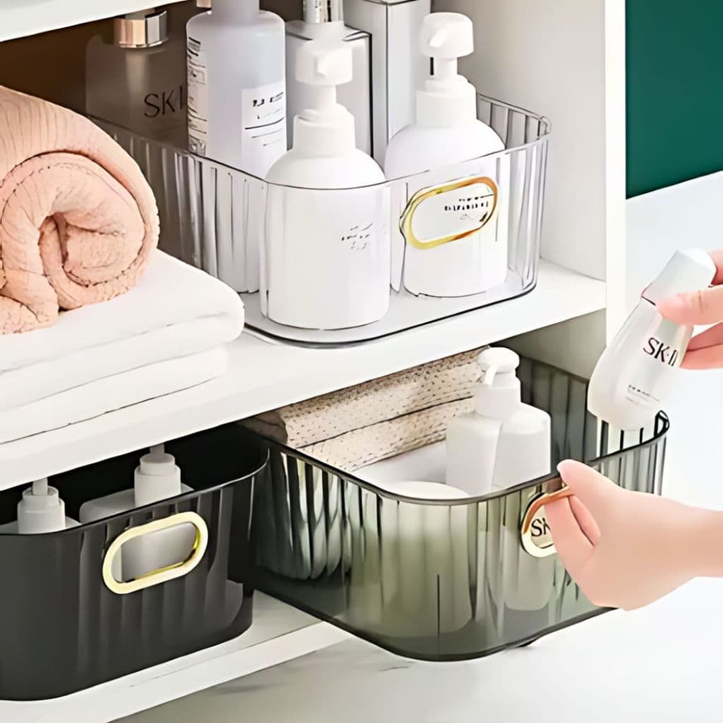 Caixa de armazenamento decorativa multiuso Organizador Resistente lavável