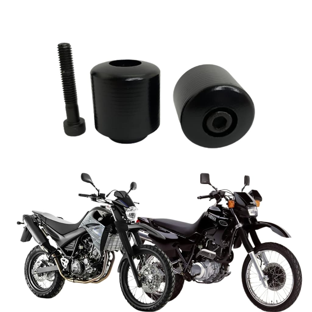 Par de Pesos De Guidão Yamaha Xt660 todos os anos / Xt600 todos os anos Modelo Original Preto