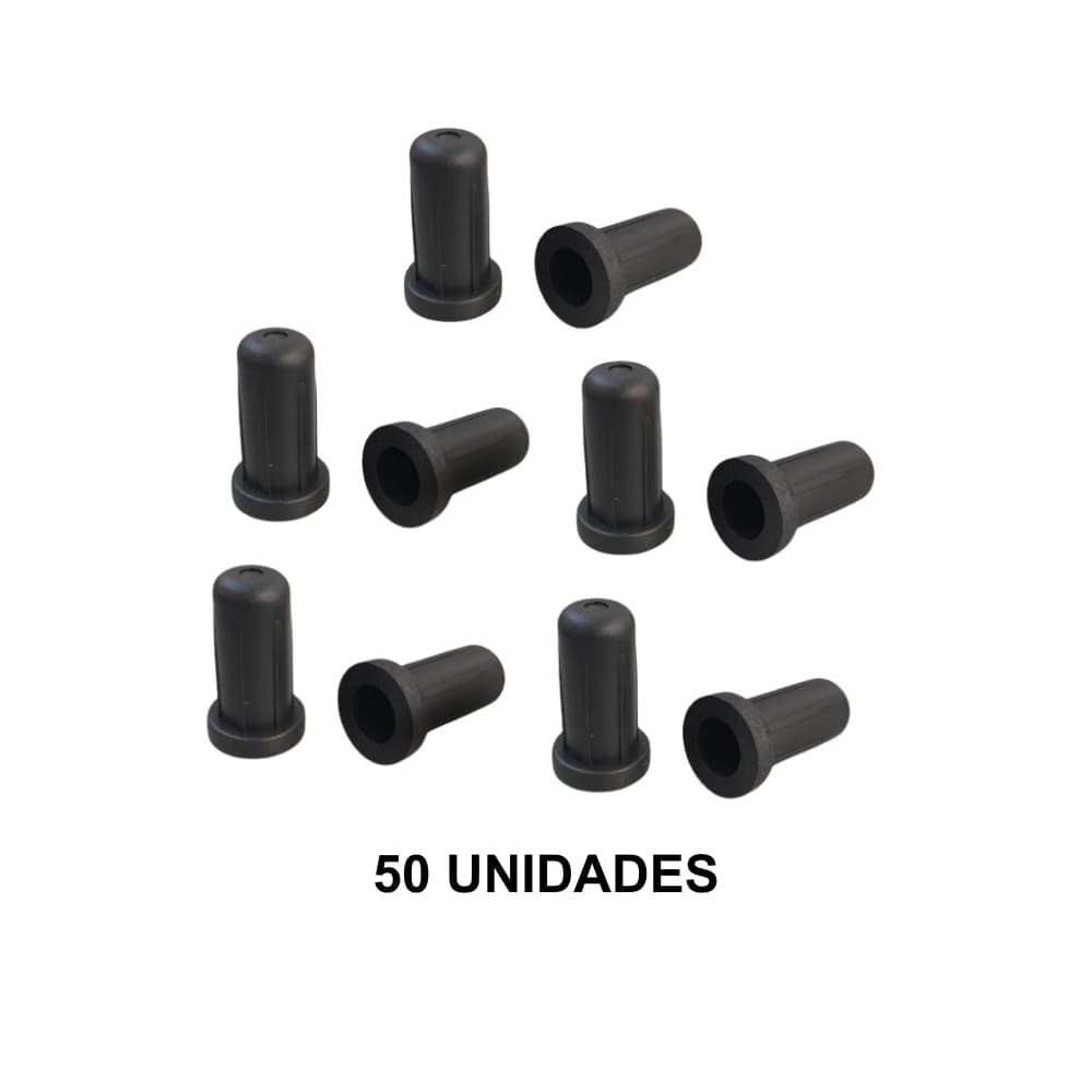 Kit 50 Bucha 5/8"(13mm) Furo 10MM
