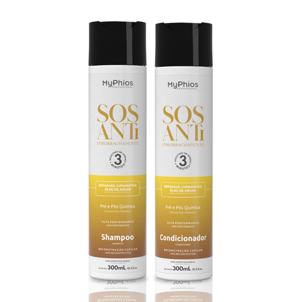 Kit Shampoo e Condicionador SOS Antiemborrachamento MyPhios