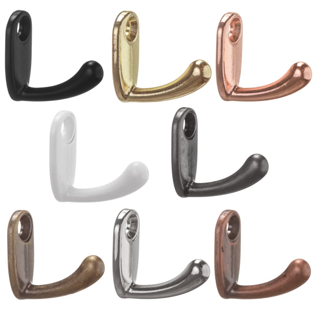 Kit 10 Ganchos Mini Metal  New Concept Decoração MDF Pendurar Porta Chaves Artesanato + Parafusos