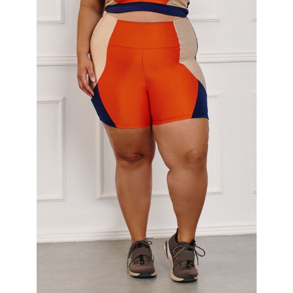 Bermuda Fitness Brilhosa Plus Size 11201